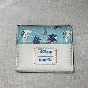 Loungefly Disney Blue White Frozen-Inspired Bi-Fold Wallet